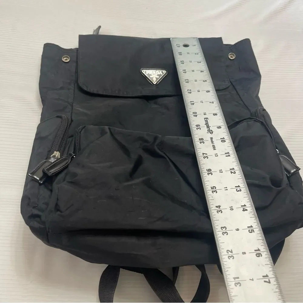 Prada Black Nylon VTG Backpack